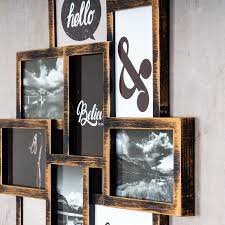 Taking apart a picture frame to retrieve or replace a print can be tricky if you don't know what you're doing. Levandeo Bilderrahmen Collage 50x55cm 10 Fotos 10x15cm Kupfer Industrial Glas Levandeo