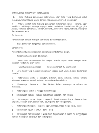 Kata hubung gabungan / pancangan. Kata Hubung Pancangan Keterangan