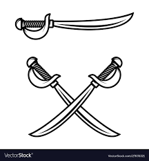 Crossed Swords Isolated On White Background Vector Image Affiliate Isolated Swords Crossed White Ad Seni Bela Diri Desain Produk Sejarah Seni