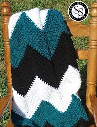 Black And White Chevron Crochet Blanket Crochet Chevron Baby Blanket Boy Baby Blanket Chevron Crochet Black White And Teal Crochet Crochet Blanket Boy Crochet Patterns Free Blanket