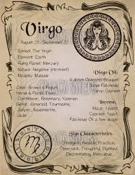Virgo Zodiac Sign Book Of Shadow Printable Pdf Page Wicca Etsy In 2021 Astrology Virgo Witch Books Book Of Shadow