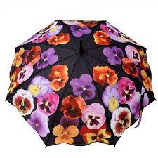 Click On The Image To Get This Fashionable Pansy Umbrella With Scalloped Edge And Unbreakable Fiberglass Ribs Stick Umbrella Umbrella Under My Umbrella