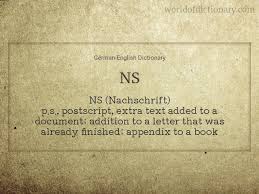 In the us, a symbol…. Meaning Of Ns In German English Dictionary World Of Dictionary