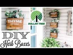 Diy Dollar Tree Herb Boxes Youtube Diy Dollar Tree Decor Dollar Tree Diy Herb Boxes
