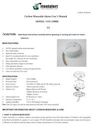 A carbon monoxide detector, or co detector, is a seemingly simple appliance that could save how to choose a carbon monoxide detector. Orientalert Vst C598ih User Manual Pdf Download Manualslib