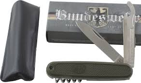 Details About Military Surplus Folding Pocket Knife Bundeswehr Multitool Green Od