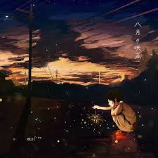 Summer Sunset Anime Wallpaper Tuujee In 2020 Art Anime Scenery Anime Art