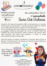 DA SETTEMBRE OGNI mercoledi' IL METODO “MUSICA PER PICCOLI MOZART”
