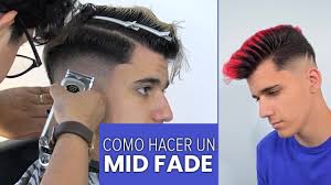 Mid fade haircut styling tutorial video. Como Hacer Desvanecido Medio Mid Fade Youtube