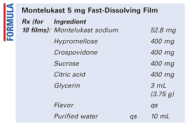 About montelukast asthma is a common condition caused by inflammation in the smaller airways of the lungs. Montelukast 5 Mg Fast Dissolving Film