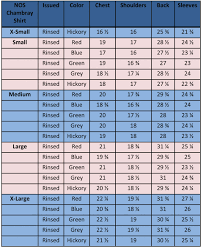 nos chambray sizing chart christopheloiron