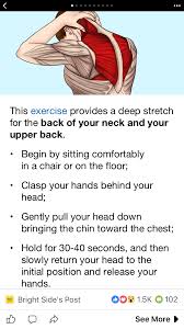 Back Of Neck And Upper Back Stretch Stretchesforworkouts Shoulder Exercises Physical Therapy In 2020 Exercise Upper Back Stretches Yoga Poses