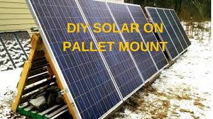 I was a skeptic like many others and didn't want to install solar just because it was 'green' or because you see billboards saying how wonderful it is. Diy Solar Panel Mounting On Pallets Part 2 Solar Panel Mounts Diy Solar Panel Solar Panels