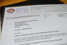 Dah boleh print dah pon. Surat Tamat Belajar Upsi Gak Patii