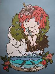 キジムナー 切り絵原画 予約品 キジムナー 切り絵 沖縄