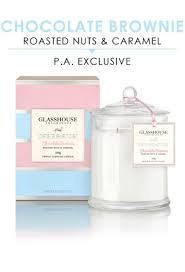 Glasshouse Fragrances Limited Edition Chocolate Brownie Candle 350g Glass House Fragrance Candle Candles