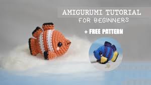 Lace can seem intimidating at first, but with a bit of practice you can get the hand of it quite quickly! Amiguruku Tutorial For Beginner Clown Fish Crocheted Doll With A Free Pattern Youtube