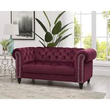 Mohr Chesterfield Loveseat In 2020 Woonkamer Rood Woonkamer