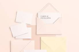 Cards Envelopes Mockups Scene Cards Envelopes Scene Cards Stationery Mockup