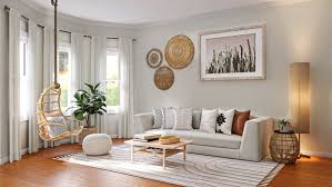 The stone wall of this bobo living room provides a different texture to the room while bringing in the colors of the desert and patterned pillows. 100 Bohemian Living Room Design Decor Ideas For Your Home Spacejoy