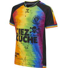 The most common c pauli jersey material is cotton. Hummel Fc St Pauli Rainbow 19 20 Jersey S S Kids Multi Colour Hummel Net