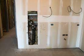 When faced with old, damaged plaster walls, one technique to dress up the room is to install drywall over the existing plaster. Before Builders Started Using Drywall Panels To Construct Smooth Interior Walls The Standard Method Building A House Build Your Own House Drywall Installation