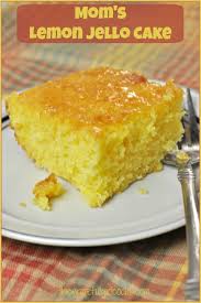 How to make jello, gelatin and pudding recipes in yummy flavors, shapes, and treats. Mom S Lemon Jello Cake The Grateful Girl Cooks