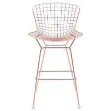 Set Of 2 28 3 Mid Century Modern Barstool Rose Gold Zm Home Modern Bar Stools Bar Chairs Leather Bar Stools
