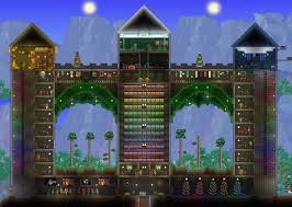 Terraria base designs | terraria 1.4. The Three Terrarians This Is Our Home Base In Our Hardmode World We