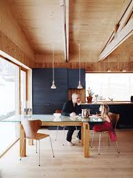 Minimalist Pine Clad Dining Room In Sweden Minimalist Dining Room Chair Design Wooden Modern Dining Room