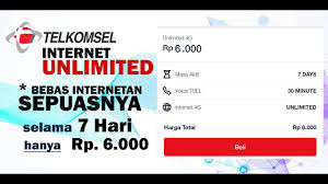 Jawabannya iya.beberapa hari belakangan kita dikejutkan oleh penawaran menarik berupa paket internet bulanan yang bersifat unlimited tanpa batas wajar pemakaian. Telkomsel Unlimited 4g Bebas Internetan Sepuasnya Selama 7 Hari Hanya Rp 6ribu Youtube