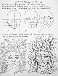 How To Draw Worksheets For The Young Artist How To Draw Medusa Face With Snakes Worksheet Medusa gorgon head on a shield hand drawn line art and dot work tattoo or print design isolated vector illustration. draw medusa face with snakes worksheet