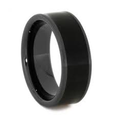 8 Mm Black Ceramic Mens Bands African Blackwood Inlay Ab840m Black Ceramic Ring Jewelry By Johan Black Wedding Band