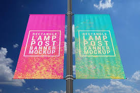 Download Rectangle Lamp Post Psd Mockup Mockup Hunt PSD Mockup Templates