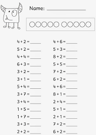 Kostenlose arbeitsblätter und unterrichtsmaterial für das fach mathe in der 1. Plusaufgaben Im Zr 10 Kindergarten Math Worksheets Math Worksheets Kindergarten Math