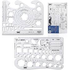 The image is framed with a decorative oval frame. Amazon Com Mr Pen Landscape Templates Architectural Templates Drafting Tools Landscaping Tools Landscape Design Template Drawing Template Template Architecture Drafting Ruler Shapes Drawing Stencils Kitchen Dining