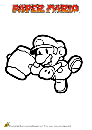 Color splash • paper mario: Pin On Coloriage Mario