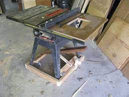 Table Saw Mobile Base Diy Version Diy Table Saw Tool Storage Diy Table Saw