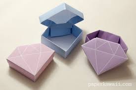 Natürlich können sie so eine aus dem geschäft holen. Free Printable Origami Crystal Box Tutorial Paper Kawaii Diy Geschenke Basteln Basteln Mit Papier Origami Origami