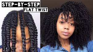 Long or short twist out hairstyles always flatter your face and give your hair extra volumes. How To Flat Twist Out On Natural Hair Cool Calm Curly Youtube