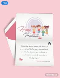 Free Happy Farewell Invitation Card Template Party Invite Template Invitation Template Farewell Invitation Card