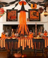 Mas Y Mas Manualidades Decora Tu Fiesta De Halloween Usando Papel Creppe Halloween Buffet Halloween Decorations Birthday Halloween Party