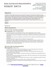service representative resume samples