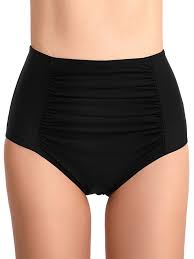 Us Ladies Women Plus Size Swim Shorts M Xxl High Waist Bikini Bottoms Tummy Control Tankini Womens Bikini Bottoms Stylish Tankini High Waisted Bikini Bottoms