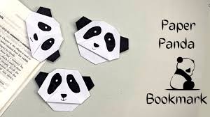 Diy Paper Panda Corner Bookmark Paper Crafts For School Origami Bookmark Paper Craft Youtube In 2020 Easy Paper Crafts Diy Bottle Crafts Dollar Bill Origami