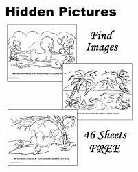 hidden pictures free and printable
