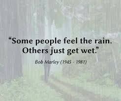 Some People Feel The Rain Others Just Get Wet Some People Feel The Rain Others Just Get Wet Bob Marley Marley And Me Bob Marley Quotes Feelings