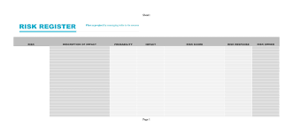 Edit excel files, collect data, collaborate with your team, secure docs and more. 45 Useful Risk Register Templates Word Excel á… Templatelab