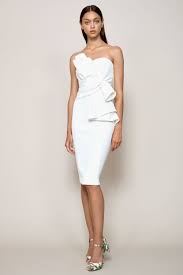 Badgley Mischka Resort 2018 Fashion Show White Cocktail Dress Fashion Clothes Women Fashion