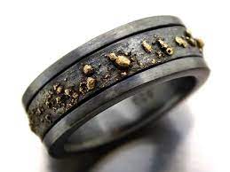 Mens Wedding Band Black Gold Ring Men Viking Wedding Band Etsy Black Gold Ring Rings For Men Mens Gold Rings